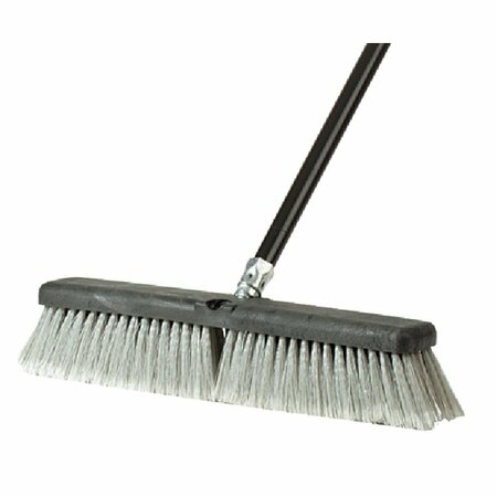 ALL-SOURCE 18 In. W. x 60 In. Metal Handle Fine Sweep Push Broom 89230